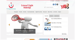 Desktop Screenshot of erzincan.saglik.gov.tr